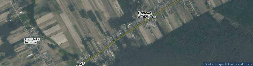 Zdjęcie satelitarne Dąbrowa Jastrzębska ul.